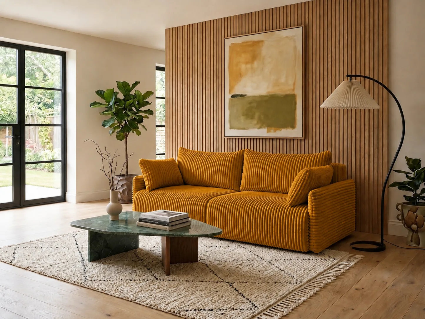 Sofa Lulu rozkładana z pojemnikiem na pościel – 220 cm