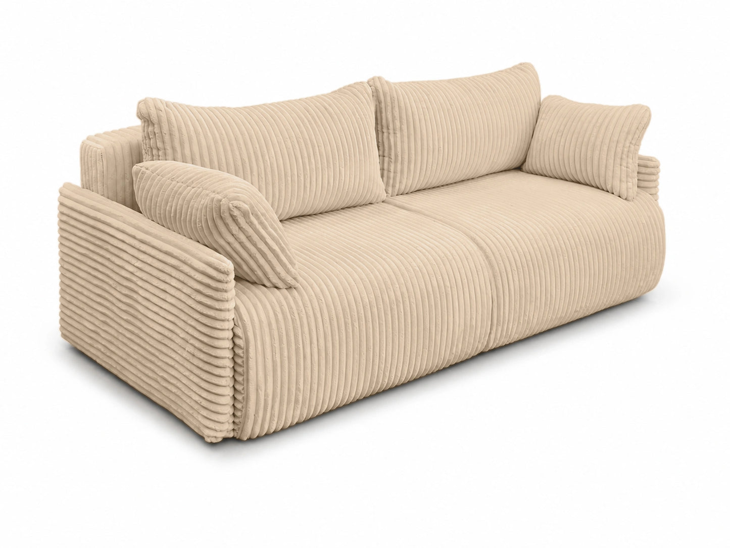 Sofa Lulu rozkładana z pojemnikiem na pościel – 220 cm