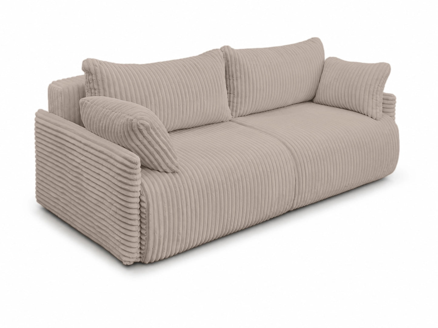 Sofa Lulu rozkładana z pojemnikiem na pościel – 220 cm