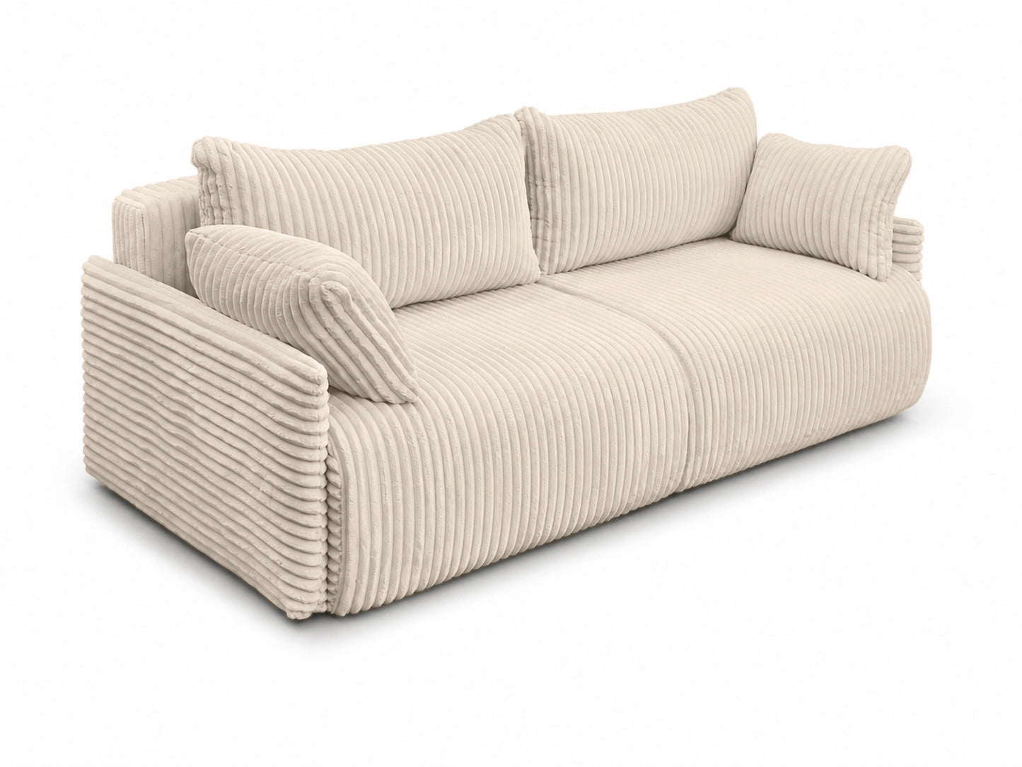 Sofa Lulu rozkładana z pojemnikiem na pościel – 220 cm