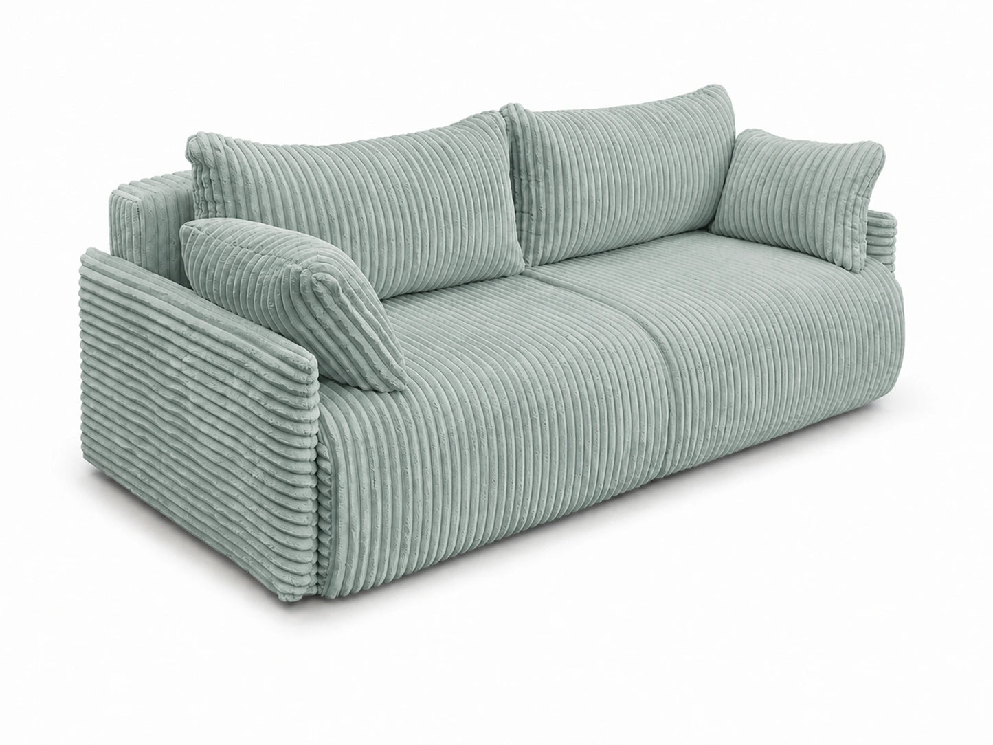 Sofa Lulu rozkładana z pojemnikiem na pościel – 220 cm
