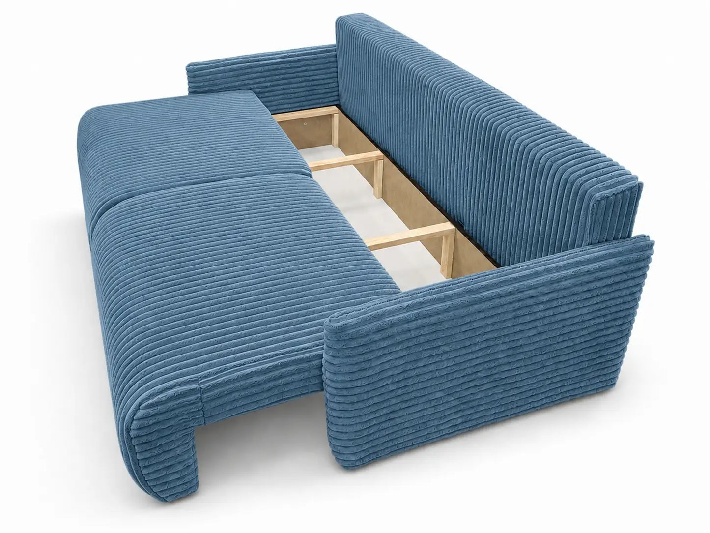 Sofa Lulu rozkładana z pojemnikiem na pościel – 220 cm