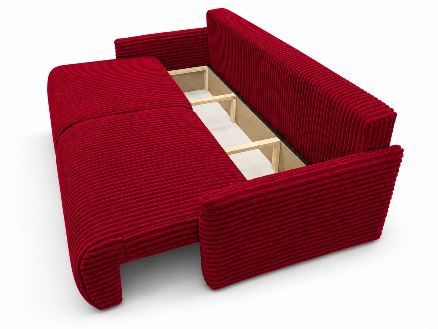 Sofa Lulu rozkładana z pojemnikiem na pościel – 220 cm