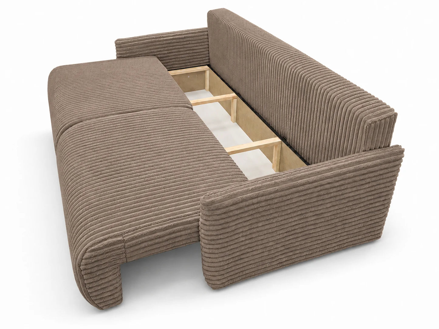 Sofa Lulu rozkładana z pojemnikiem na pościel – 220 cm