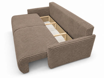 Sofa Lulu rozkładana z pojemnikiem na pościel – 220 cm