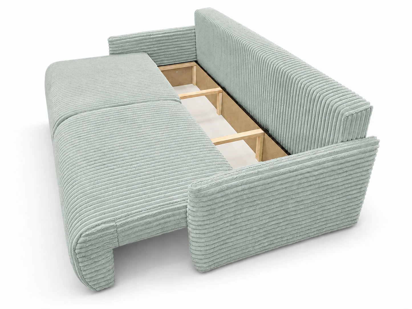 Sofa Lulu rozkładana z pojemnikiem na pościel – 220 cm
