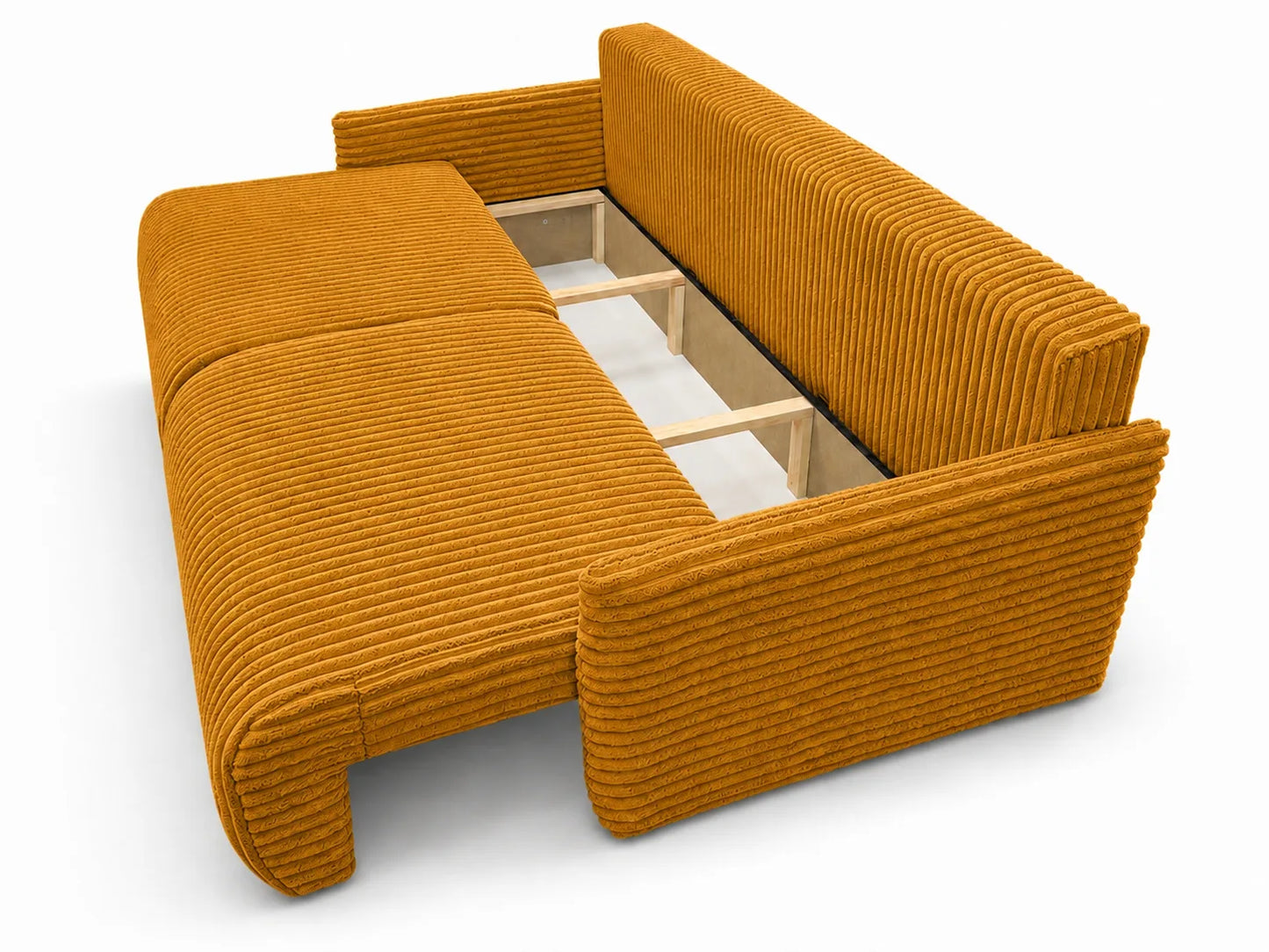 Sofa Lulu rozkładana z pojemnikiem na pościel – 220 cm
