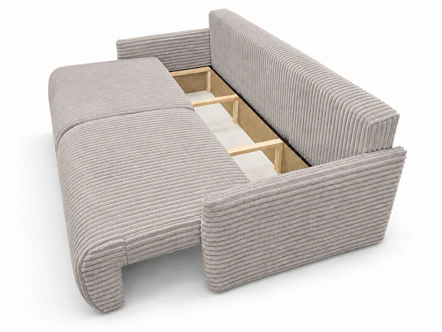 Sofa Lulu rozkładana z pojemnikiem na pościel – 220 cm