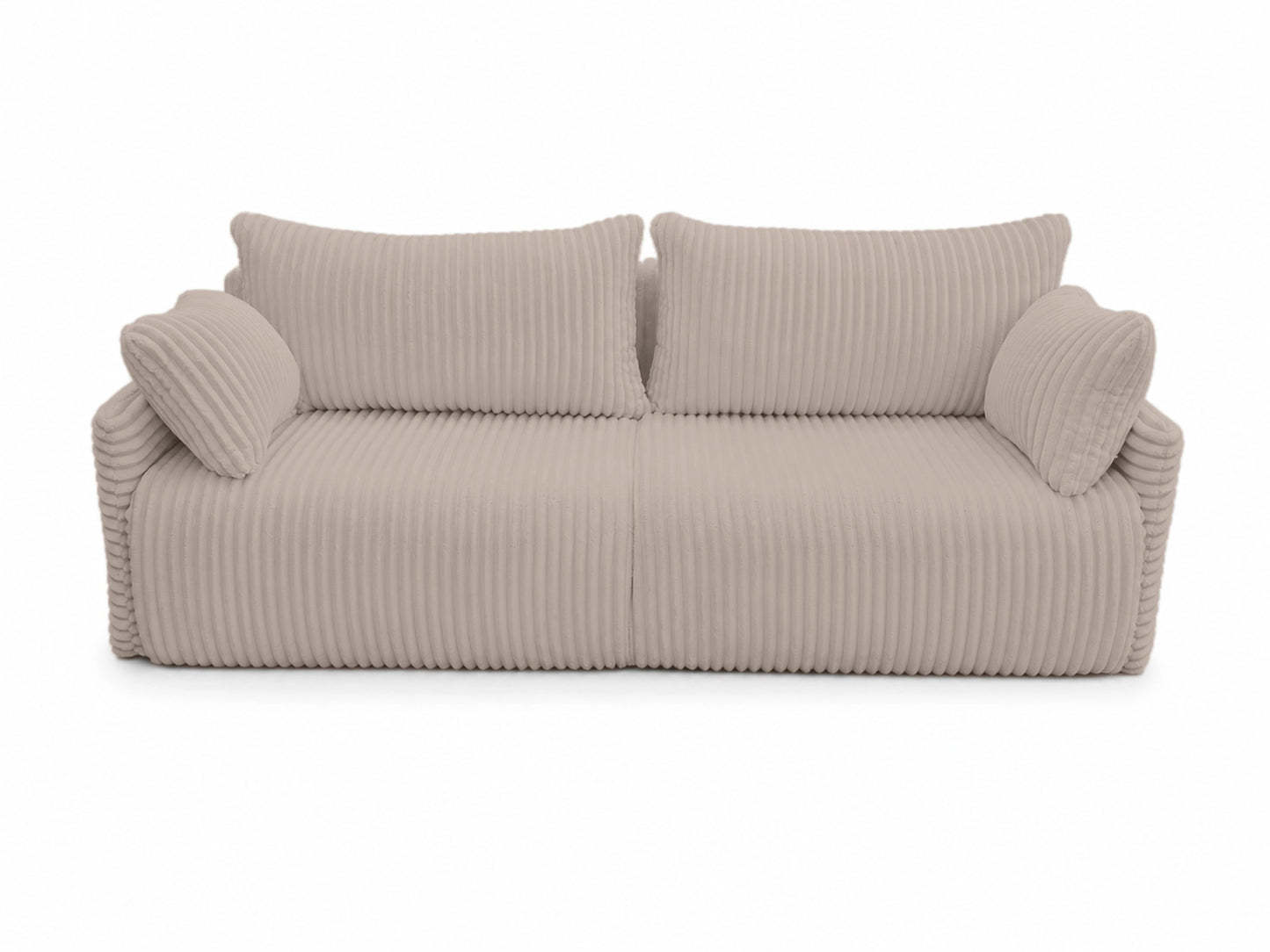 Sofa Lulu rozkładana z pojemnikiem na pościel – 220 cm