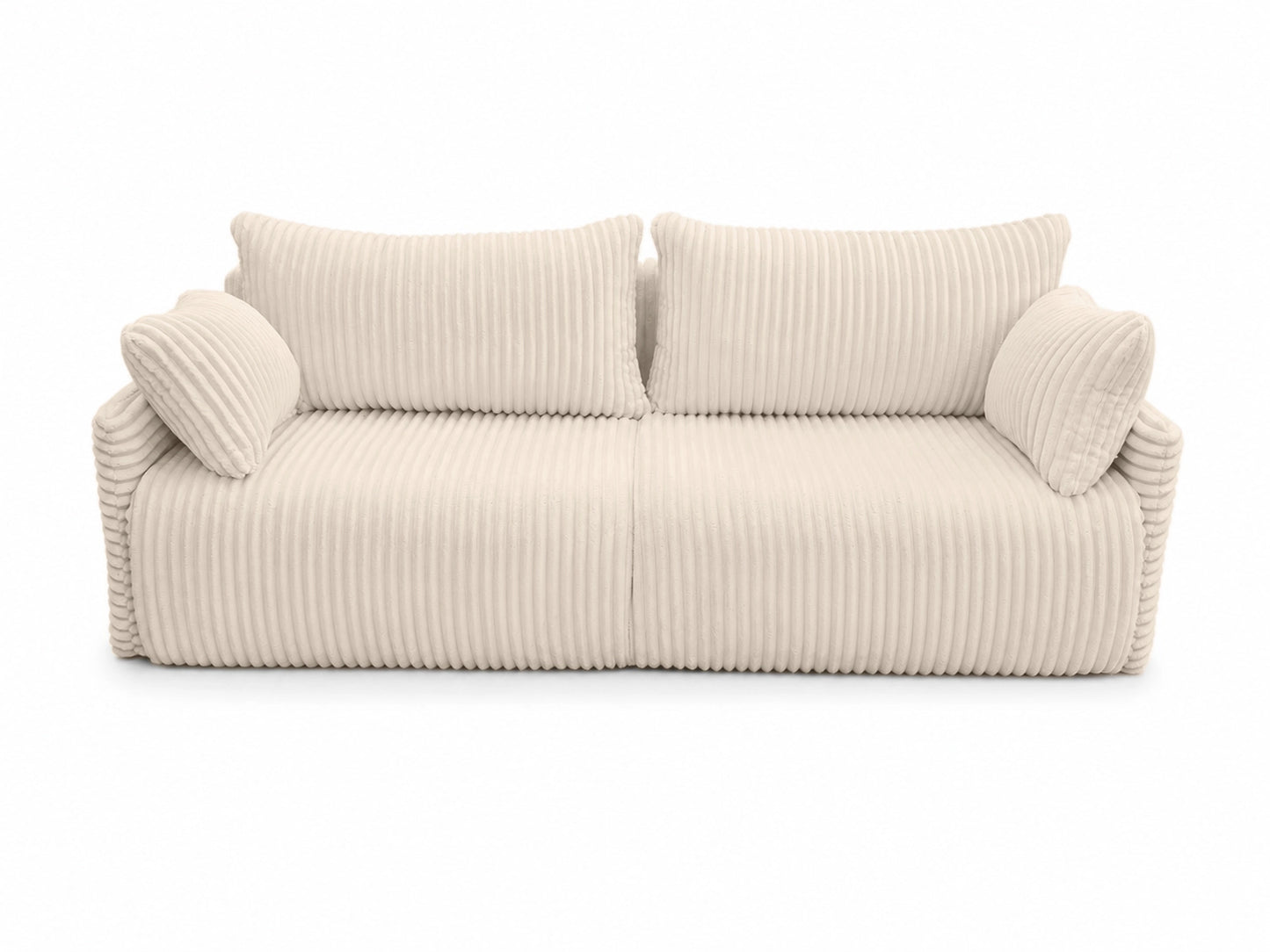 Sofa Lulu rozkładana z pojemnikiem na pościel – 220 cm