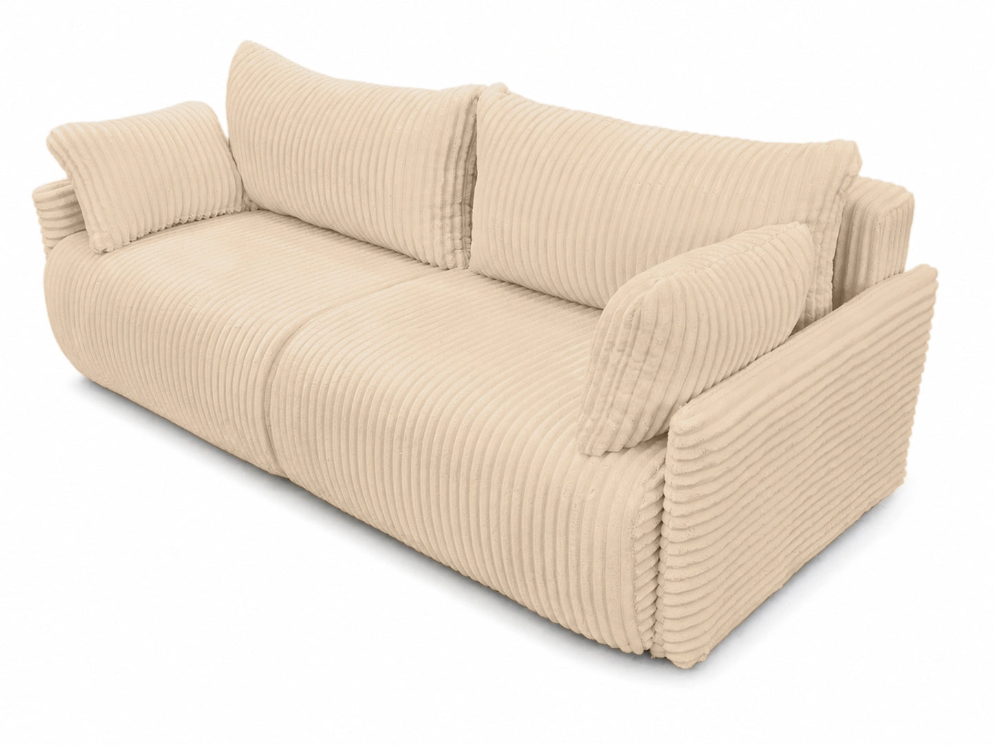 Sofa Lulu rozkładana z pojemnikiem na pościel – 220 cm