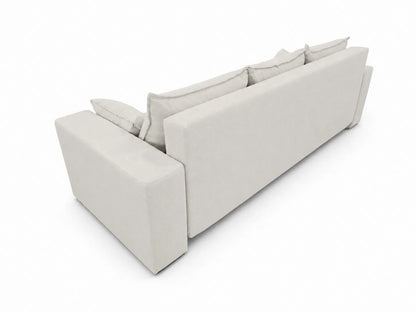 Sofa Nola– nowoczesna sofa rozkładana z pojemnikiem, tkanina łatwoczyszcząca Velo