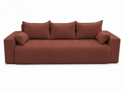 Sofa Nola– nowoczesna sofa rozkładana z pojemnikiem, tkanina łatwoczyszcząca Velo
