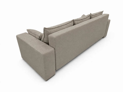 Sofa Nola– nowoczesna sofa rozkładana z pojemnikiem, tkanina łatwoczyszcząca Velo