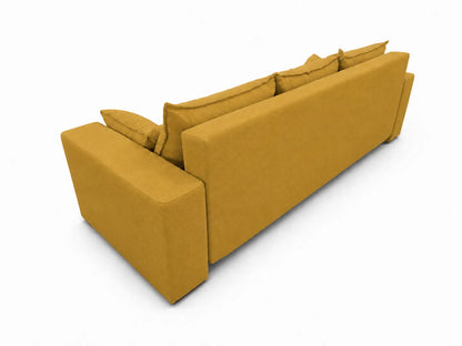Sofa Nola– nowoczesna sofa rozkładana z pojemnikiem, tkanina łatwoczyszcząca Velo