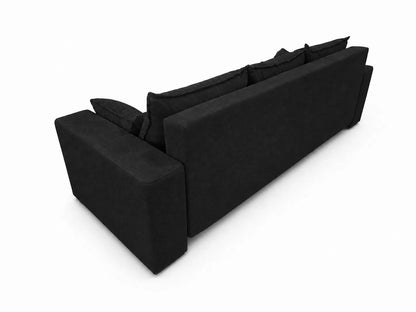 Sofa Nola– nowoczesna sofa rozkładana z pojemnikiem, tkanina łatwoczyszcząca Velo