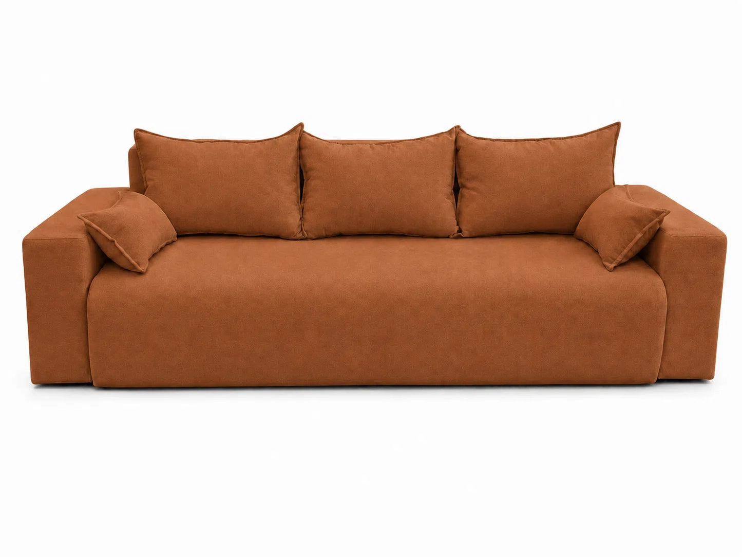Sofa Nola– nowoczesna sofa rozkładana z pojemnikiem, tkanina łatwoczyszcząca Velo