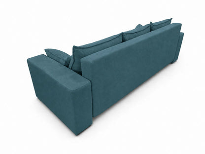 Sofa Nola– nowoczesna sofa rozkładana z pojemnikiem, tkanina łatwoczyszcząca Velo