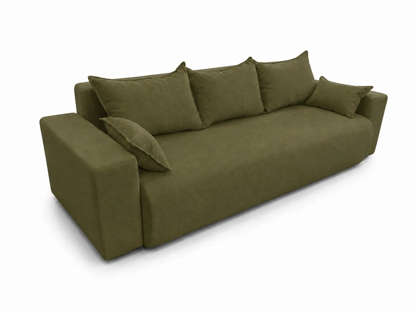 Sofa Nola– nowoczesna sofa rozkładana z pojemnikiem, tkanina łatwoczyszcząca Velo