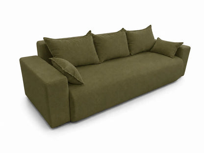 Sofa Nola– nowoczesna sofa rozkładana z pojemnikiem, tkanina łatwoczyszcząca Velo