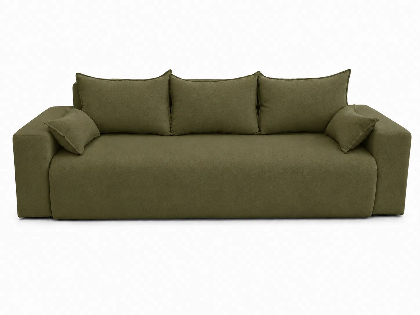Sofa Nola– nowoczesna sofa rozkładana z pojemnikiem, tkanina łatwoczyszcząca Velo