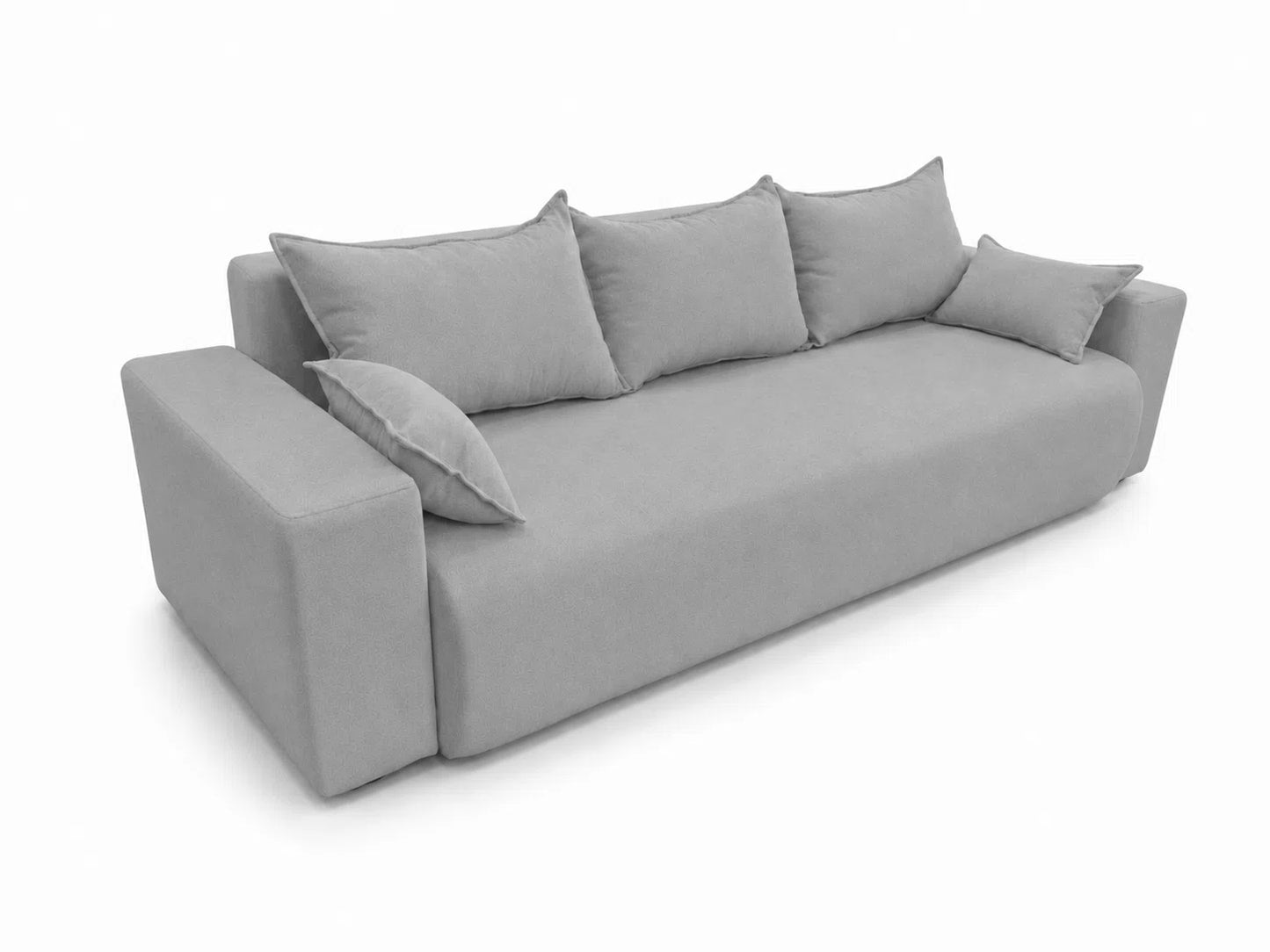 Sofa Nola– nowoczesna sofa rozkładana z pojemnikiem, tkanina łatwoczyszcząca Velo