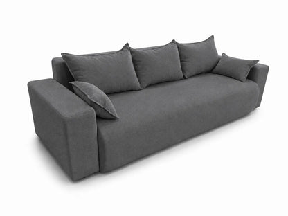 Sofa Nola– nowoczesna sofa rozkładana z pojemnikiem, tkanina łatwoczyszcząca Velo