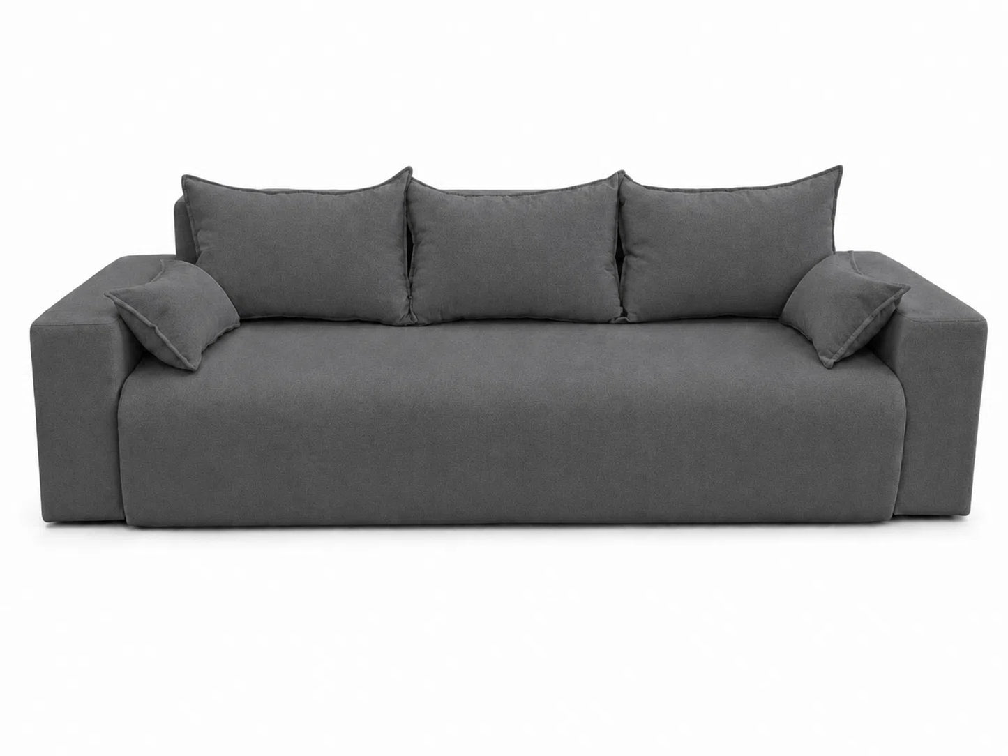 Sofa Nola– nowoczesna sofa rozkładana z pojemnikiem, tkanina łatwoczyszcząca Velo