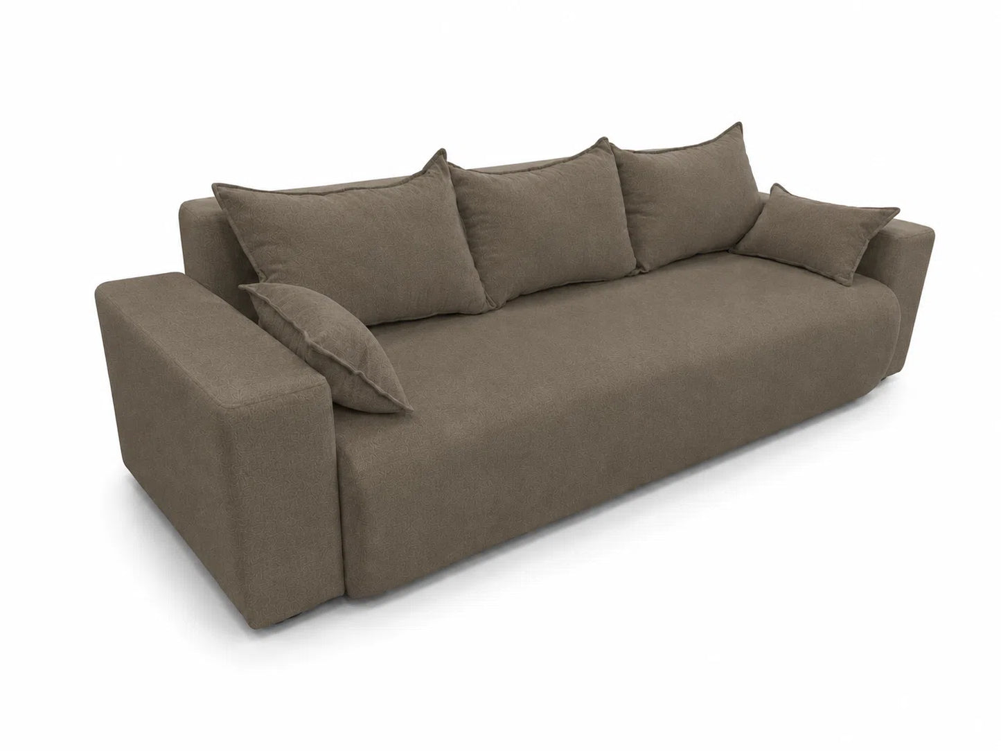 Sofa Nola– nowoczesna sofa rozkładana z pojemnikiem, tkanina łatwoczyszcząca Velo