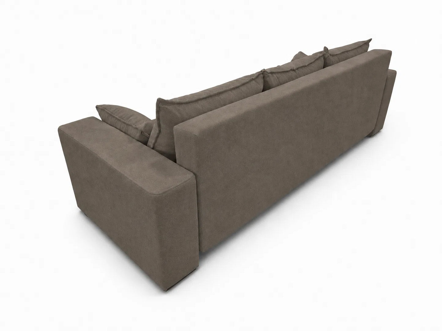 Sofa Nola– nowoczesna sofa rozkładana z pojemnikiem, tkanina łatwoczyszcząca Velo