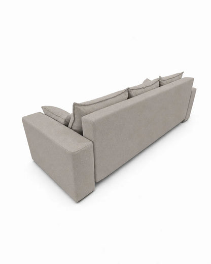 Sofa Nola– nowoczesna sofa rozkładana z pojemnikiem, tkanina łatwoczyszcząca Velo