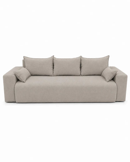 Sofa Nola– nowoczesna sofa rozkładana z pojemnikiem, tkanina łatwoczyszcząca Velo