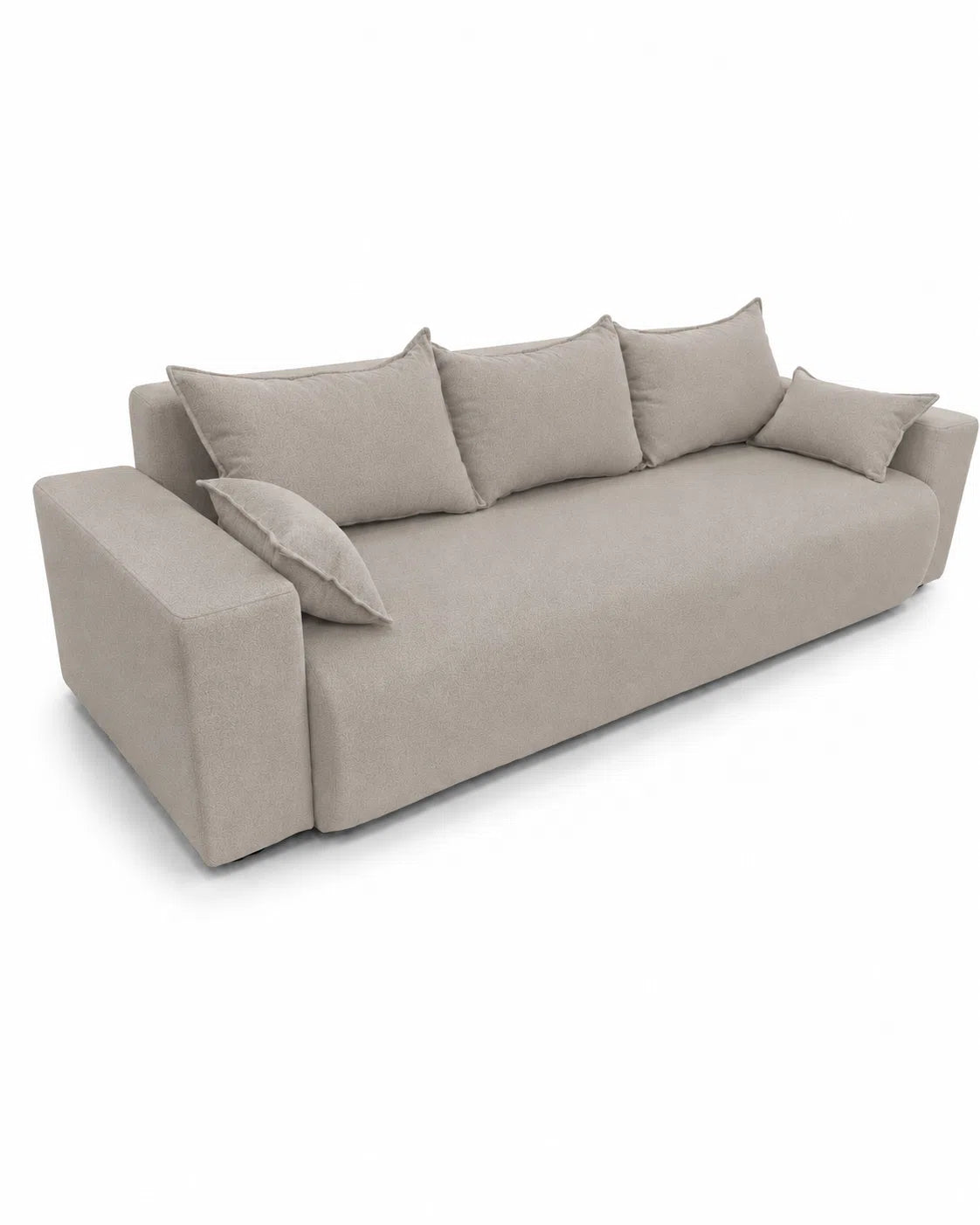 Sofa Nola– nowoczesna sofa rozkładana z pojemnikiem, tkanina łatwoczyszcząca Velo