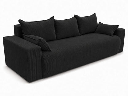 Sofa Nola – nowoczesna sofa rozkładana 3-osobowa, tkanina sztruksowa Poso