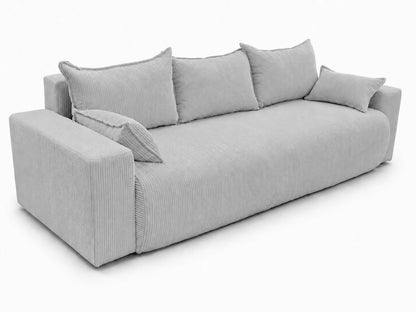 Sofa Nola – nowoczesna sofa rozkładana 3-osobowa, tkanina sztruksowa Poso