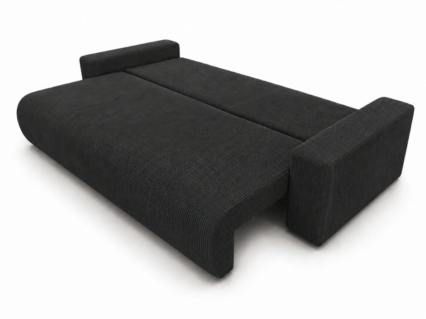 Sofa Nola – nowoczesna sofa rozkładana 3-osobowa, tkanina sztruksowa Poso