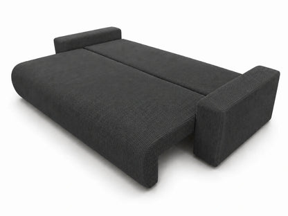 Sofa Nola – nowoczesna sofa rozkładana 3-osobowa, tkanina sztruksowa Poso