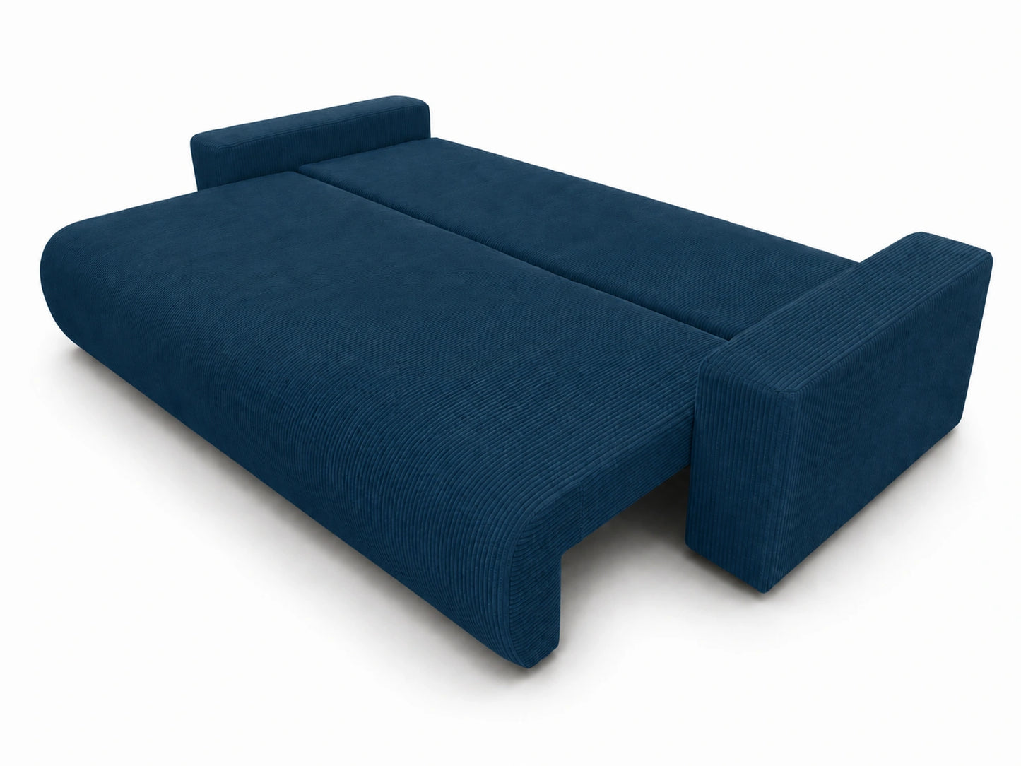 Sofa Nola – nowoczesna sofa rozkładana 3-osobowa, tkanina sztruksowa Poso