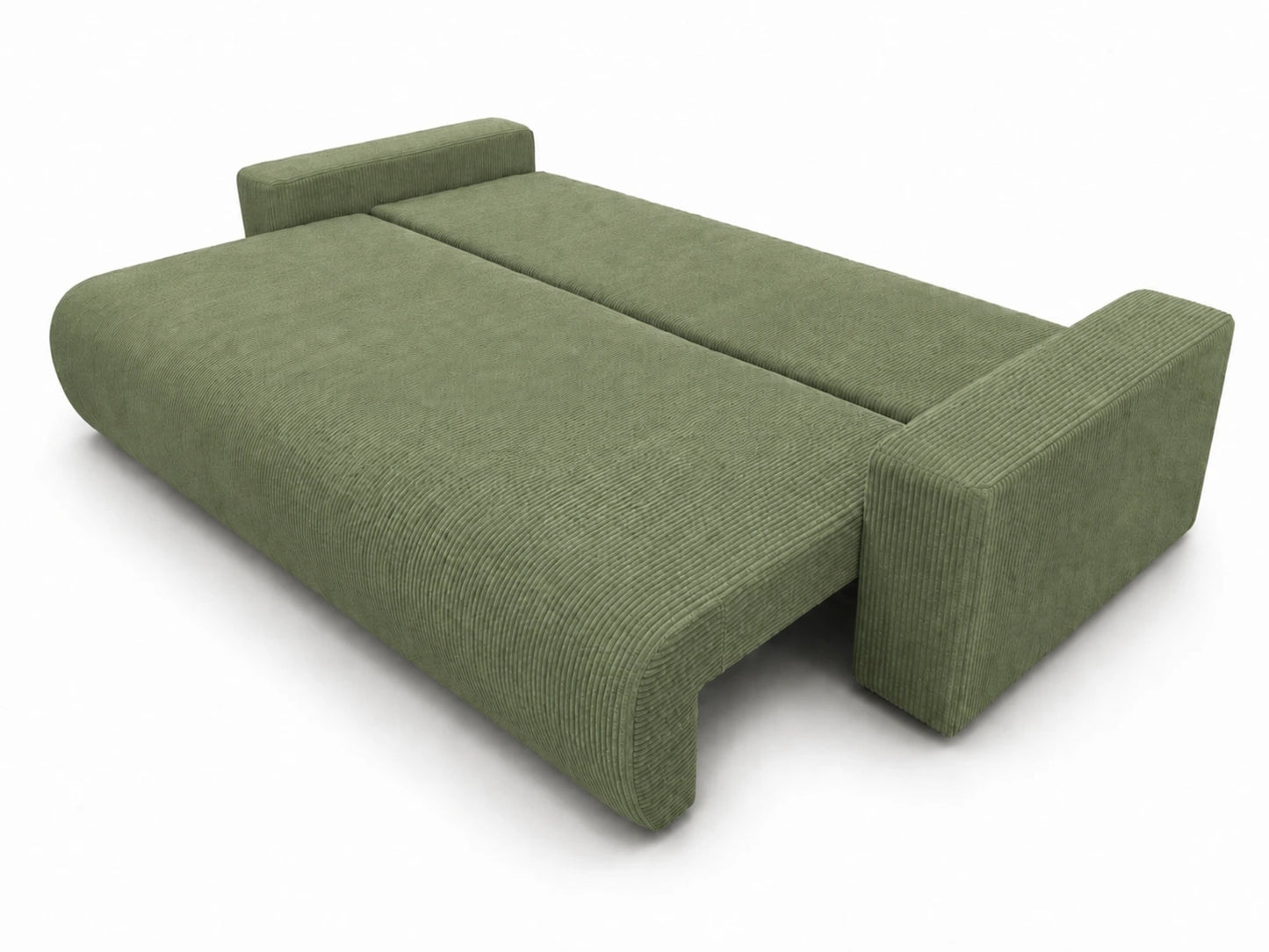 Sofa Nola – nowoczesna sofa rozkładana 3-osobowa, tkanina sztruksowa Poso