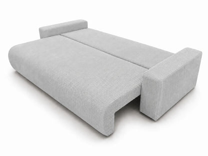 Sofa Nola – nowoczesna sofa rozkładana 3-osobowa, tkanina sztruksowa Poso
