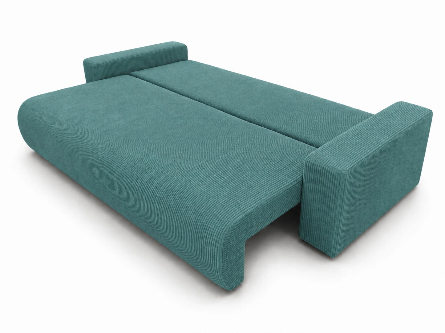 Sofa Nola – nowoczesna sofa rozkładana 3-osobowa, tkanina sztruksowa Poso