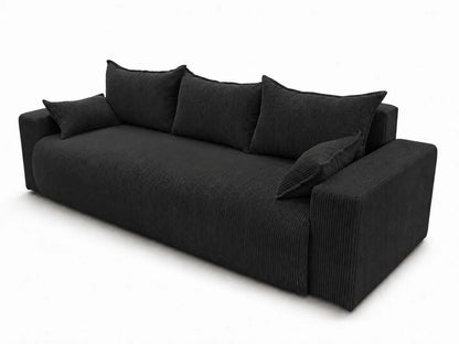 Sofa Nola – nowoczesna sofa rozkładana 3-osobowa, tkanina sztruksowa Poso