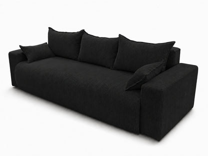 Sofa Nola – nowoczesna sofa rozkładana 3-osobowa, tkanina sztruksowa Poso