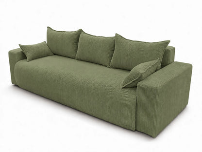 Sofa Nola – nowoczesna sofa rozkładana 3-osobowa, tkanina sztruksowa Poso