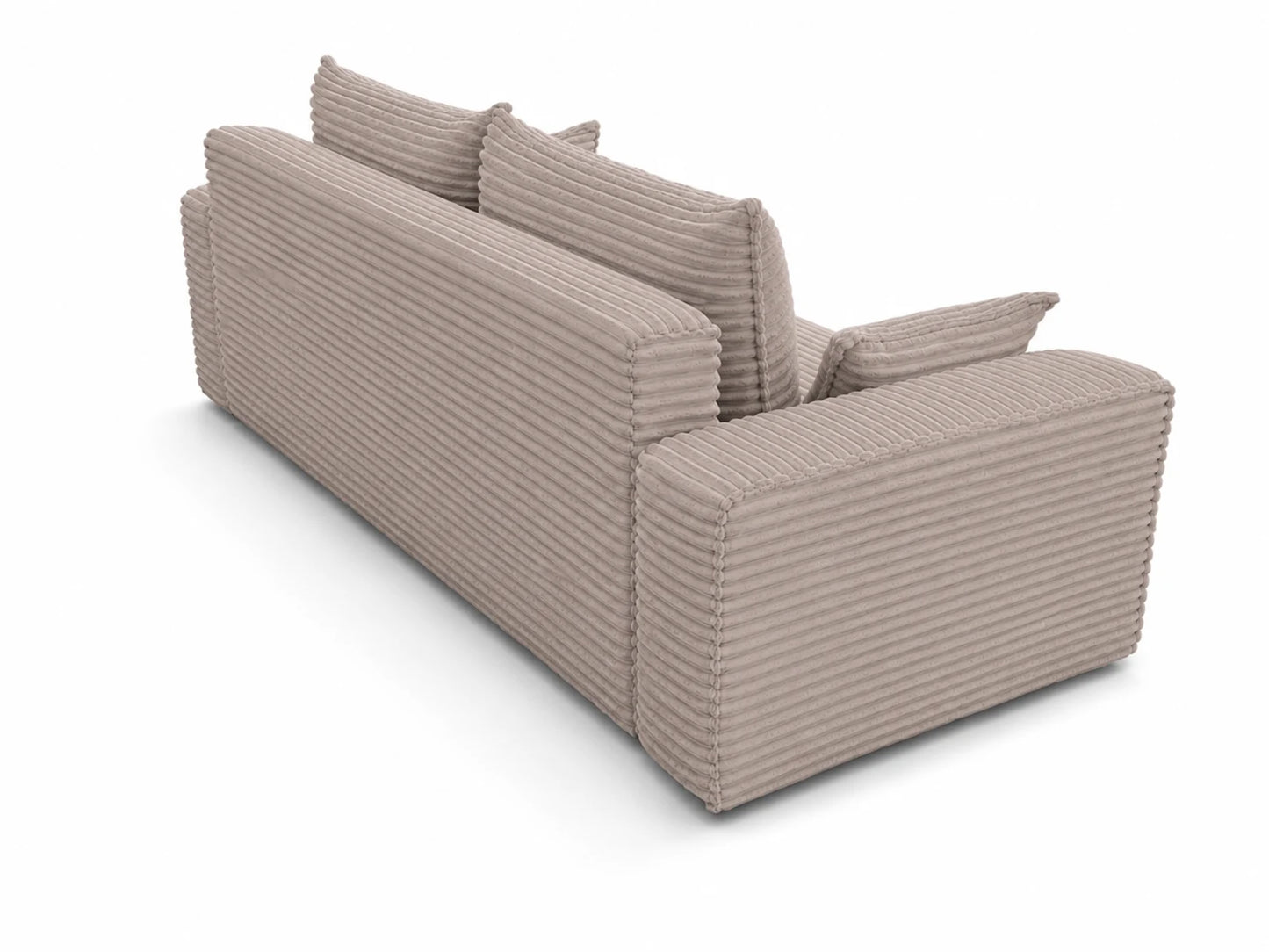 Sofa RENA 3-osobowa wolnostojąca – Sztruksowa, pojemnik, funkcja spania