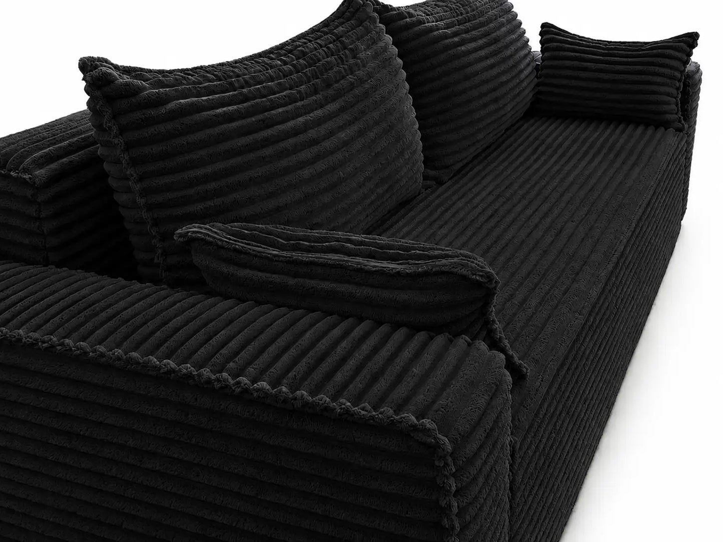 Sofa RENA 3-osobowa wolnostojąca – Sztruksowa, pojemnik, funkcja spania
