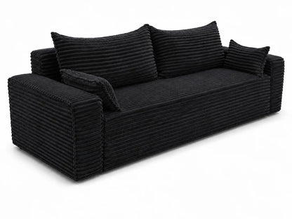 Sofa RENA 3-osobowa wolnostojąca – Sztruksowa, pojemnik, funkcja spania