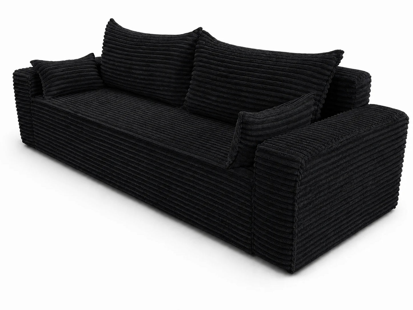Sofa RENA 3-osobowa wolnostojąca – Sztruksowa, pojemnik, funkcja spania