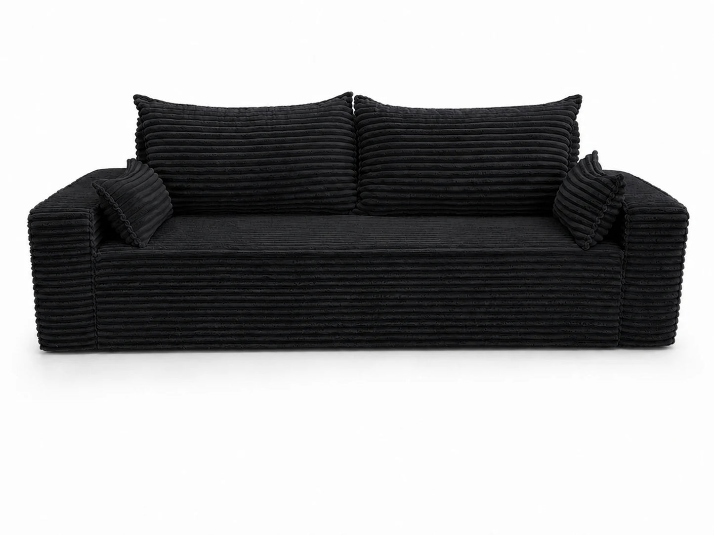 Sofa RENA 3-osobowa wolnostojąca – Sztruksowa, pojemnik, funkcja spania