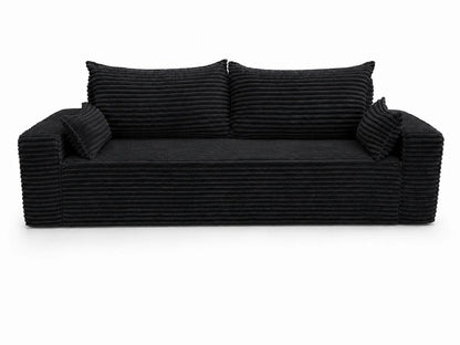 Sofa RENA 3-osobowa wolnostojąca – Sztruksowa, pojemnik, funkcja spania